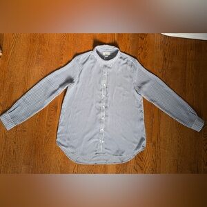 Elegant Striped Women's Button Down Shirt